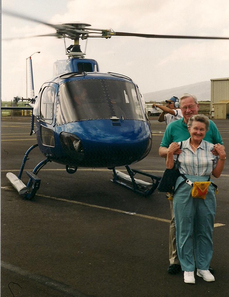 June and helicopter view of Hawaii 2000